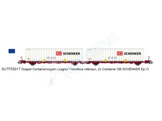 Lemke SUTF55017 H0 1:87 / SUDEXPRESS 0505286 Doppel Containerwagen