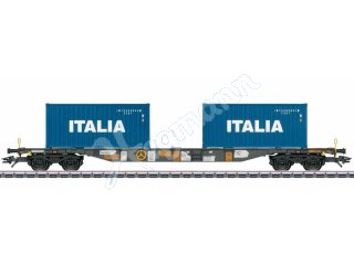 Märklin 47460.ITA H0 1:87 Containertragwagen EINZELN aus Set Bauart Sgns, ITALIA
