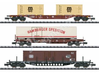 Güterwagen-Set Containerverkehr