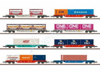 Märklin 82641 Spur Z 1:220 Display Containertragwagen Sgns