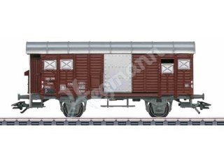 Güterwagen EINZELN mit gedeckten Güterwagen K3, braun