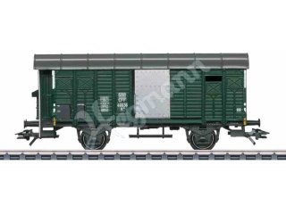 Güterwagen EINZELN mit gedeckten Güterwagen K3, grün