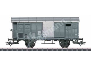 Güterwagen EINZELN mit gedeckten Güterwagen K3, grau