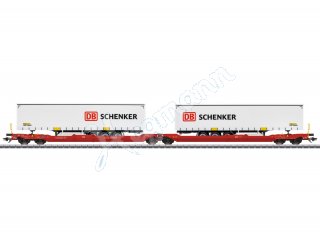 Märklin 47470 H0 1:87 Doppel-Taschenwagen Sdggmrss 738