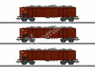Hochbordwagen-Set Schrott-Transport