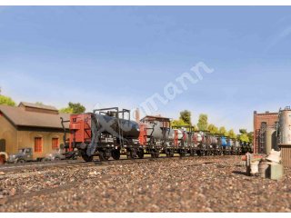 Display Kesselwagen mit zwei Radsätzen