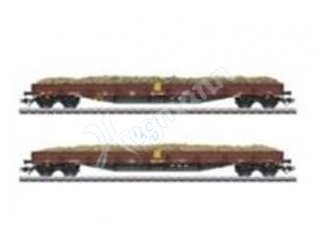 M&auml;rklin H0 Niederbordwagen-Se