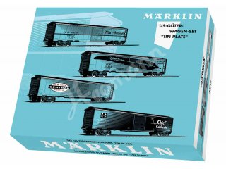 MHI Märklin 45712 H0 1:87 US-Güterwagen-Set Tin Plate