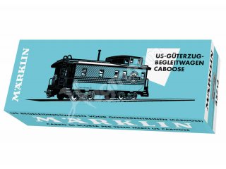 MHI Märklin 45713 H0 1:87 US-Güterzug-Begleitwagen Caboose Tin Plate