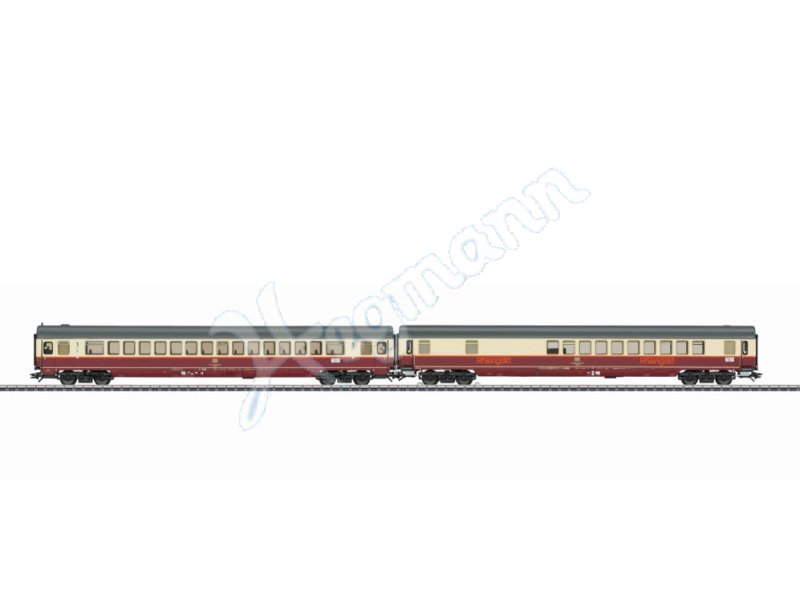 LOT 65149Märklin H0 43222 Schnellzugwagen 2 Klasse der DB in OVP
