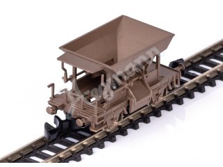 Schotterwagen in Echtbronze