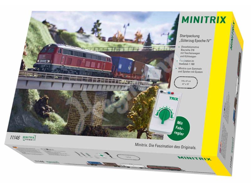 Startset Güterzug Minitrix: Neuheit 2020 MÄRKLIN - TRIX - LGB T11146