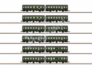 Märklin 87061 Spur Z 1:220 Set mit 6 Umbauwagen-Paaren im Display