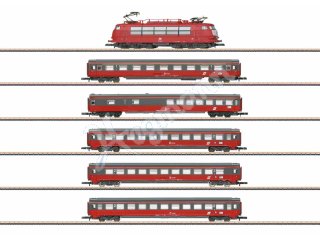 Zugpackung EC 64 Mozart mit Elektrolokomotive BR 103