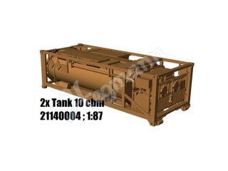 ARSENAL-M miniTank 211400004 2 flache 10cbm Tankcontainer von WEW mit decals