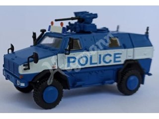 ARSENAL-M miniTank 2DINPOLII DINGO 2 Internationale POLIZEI MIT FLW-200 und Blaulichtbalken