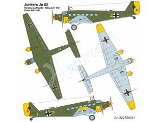 ARSENAL-M miniTank 222700041 JU 52 Luftwaffe K.G.z.b.V. 172 Kreta Mai 1941