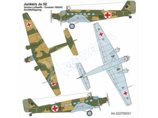 ARSENAL-M miniTank 222700031 JU 52 Sanitätsflugzeug Tunesien 1942/1943