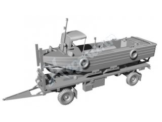 M-Boot schwer auf Anh&auml;nger