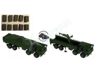 ARSENAL-M miniTank 2PLUS0801 MAN gl. 8x8 10t. mit Ladegut Metallkisten gestapelt