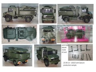 ARSENAL-M miniTank 2M5023SAT Fertigmodell: Unimog 5023 mit SAT-COM BW Anlage