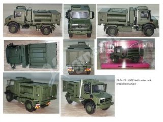 ARSENAL-M miniTank 2M5023WTA Fertigmodell: Unimog 5023 mit Wassertankcontainer 2000l