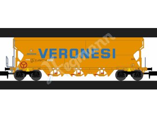 nme 211651 Getreidewagen Tagnpps 101m³ VERONESI, orange, NACCO, 2. Betr.nr.