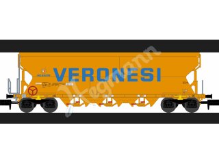 nme 211652 Getreidewagen Tagnpps 101m³ VERONESI, orange, NACCO, 3. Betr.nr.