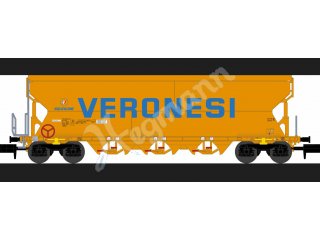 nme 211653 Getreidewagen Tagnpps 101m³ VERONESI, orange, NACCO, 4. Betr.nr.