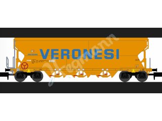 nme 211654 Getreidewagen Tagnpps 101m³ VERONESI, orange, NACCO, 5. Betr.nr.