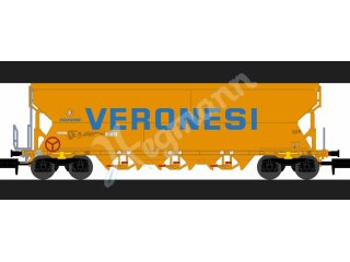 nme 211655 Getreidewagen Tagnpps 101m³ VERONESI, orange, NACCO, 6. Betr.nr.