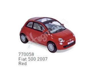 NOREV 770058 H0 1:87 Fiat 500 2007 - Red (x4)