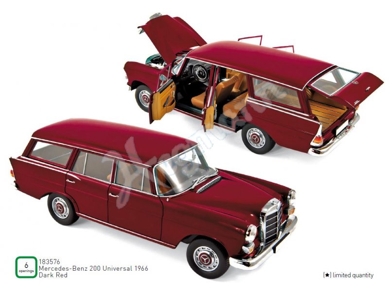 Mercedes Benz 200 Universal rot 1:18 Norev 