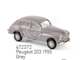 Norev 472372 H0 1:87 Peugeot 203 1955 in grau