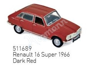 Norev 511689 H0 1:87 Renault 16 Super 1966 - dunkelrot