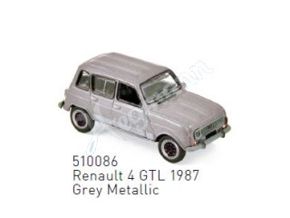 NOREV 510086 H0 1:87 Renault 4 GTL 1987 - Grey Met