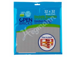 OPEN BRICKS OB-P32GY1 Open Bricks Baseplate 32x32 light grey (1)