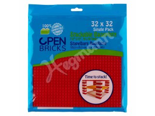 OPEN BRICKS OB-P32RD1 Open Bricks Baseplate 32x32 red (1)
