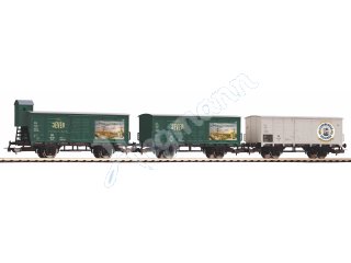 PIKO 58398 3er Set Bierwagen DB III Brauereien aus Norddeutschland