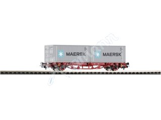 Piko H0 1:87Containertragwagen 2x20´ Container Maersk