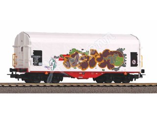 PIKO 58982 Schiebeplanenwagen Rail Cargo Austria VI mit Graffiti