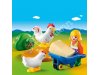 PLAYMOBIL 6965 Bäuerin mit Hühnern