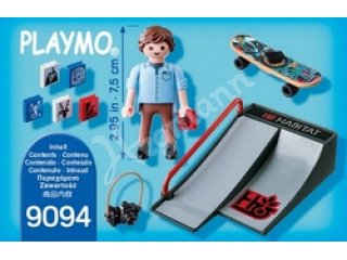 PLAYMOBIL 9094 Skater mit Rampe