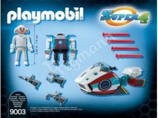PLAYMOBIL 9003 Skyjet mit Dr X & Roboter