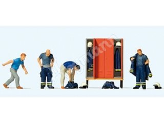 Feuerwehrmänner in moderner E