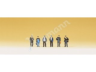 AB03-2 4 Arbeiter 2 mit Besen neon/blau Figuren Spur Z 1:220 AB03-2 4 Arbeiter 2 mit Besen neon/blau Figuren Spur Z 1:220