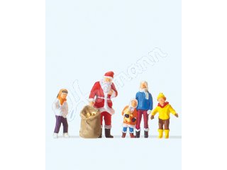 Weihnachtsmann mit Kindern