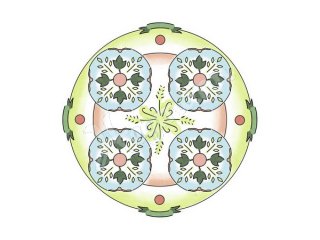 Serie: Mandala-Designer® Midi / 1 Malrahmen, 1 große Mandala-Schab