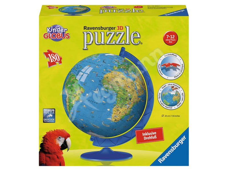 Kindererde Deutsch Puzzle Serie Puzzleball Inhalt 180 Kunststoff Puzzleteile Aufstellfu Ravensburger 123261