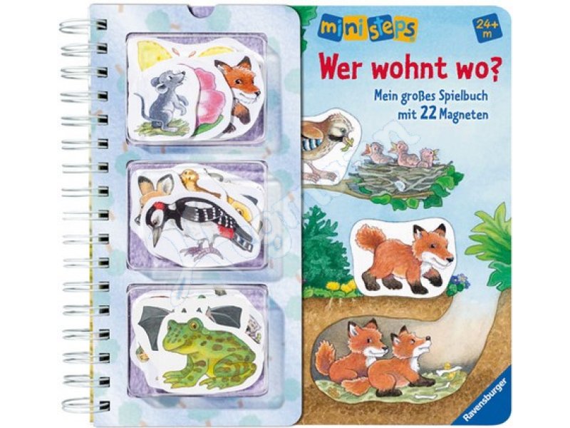 Wer wohnt wo? Serie: ministeps Bücher, Inhalt: RAVENSBURGER 040292